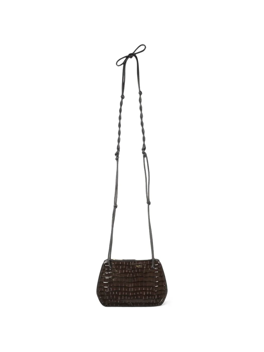 Philosophy Di Lorenzo Serafini crocodile-effect leather shoulder bag Bruin