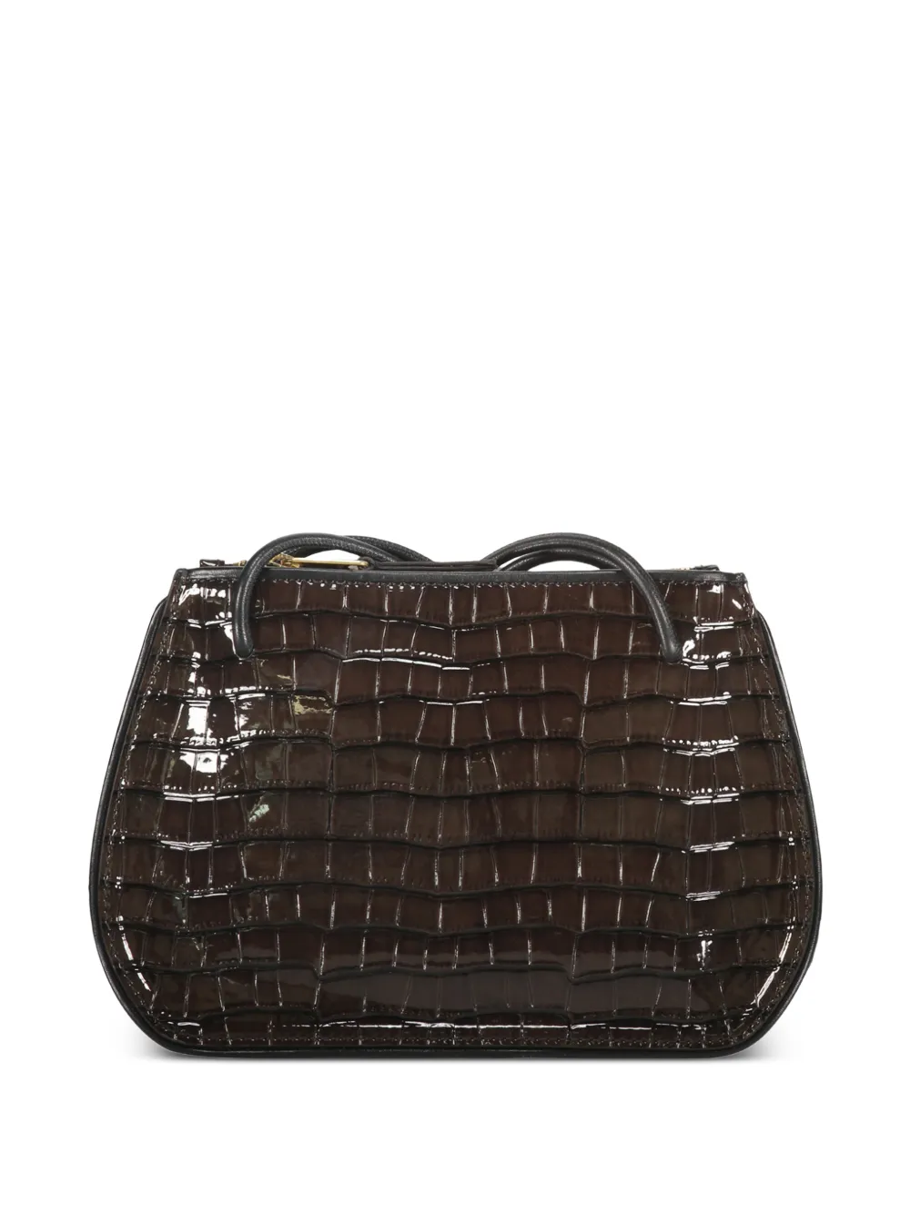 Philosophy Di Lorenzo Serafini crocodile-effect leather shoulder bag - Brown
