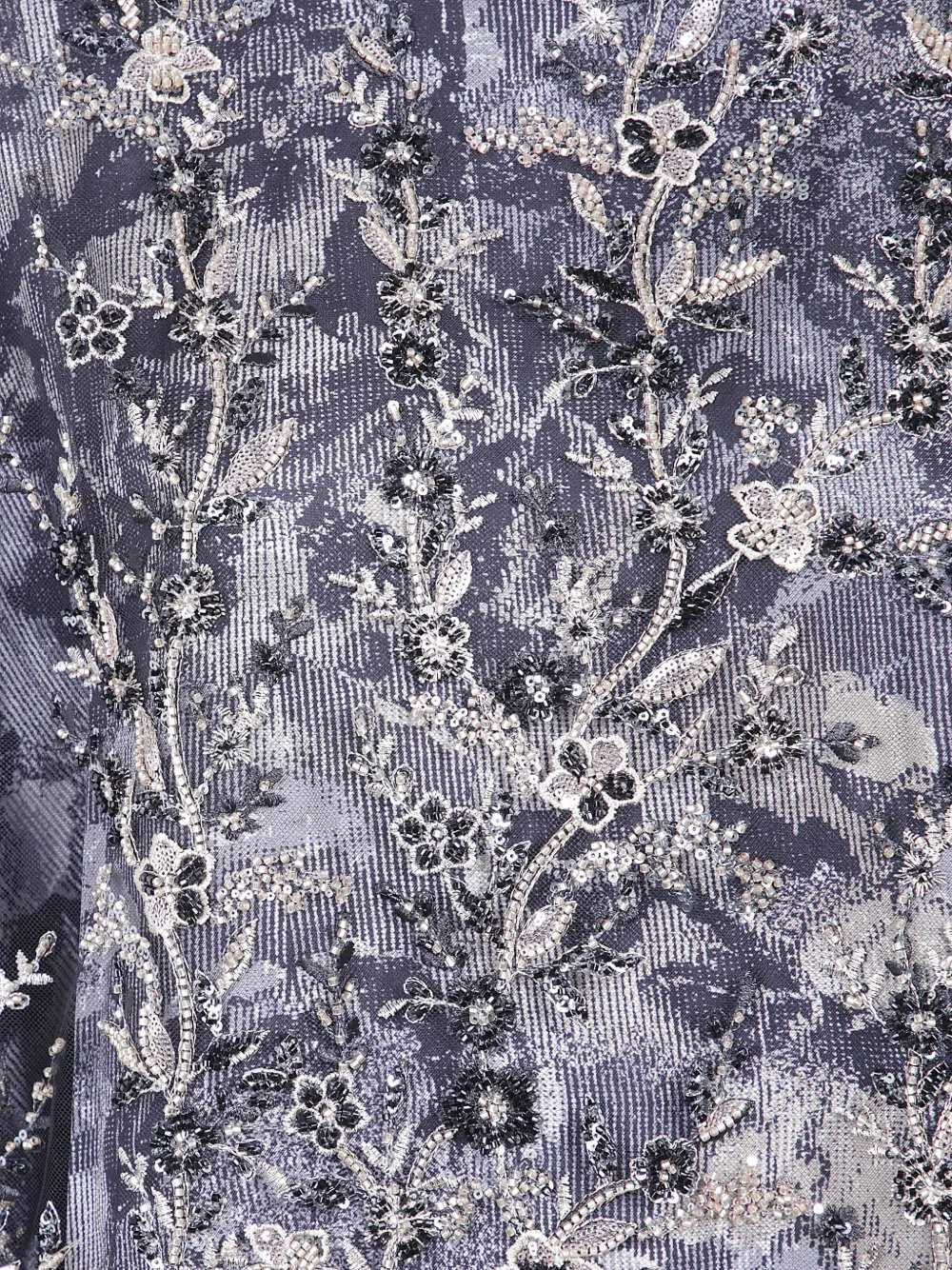 Antonio Marras bead-embellished floral-lace midi dress Grijs