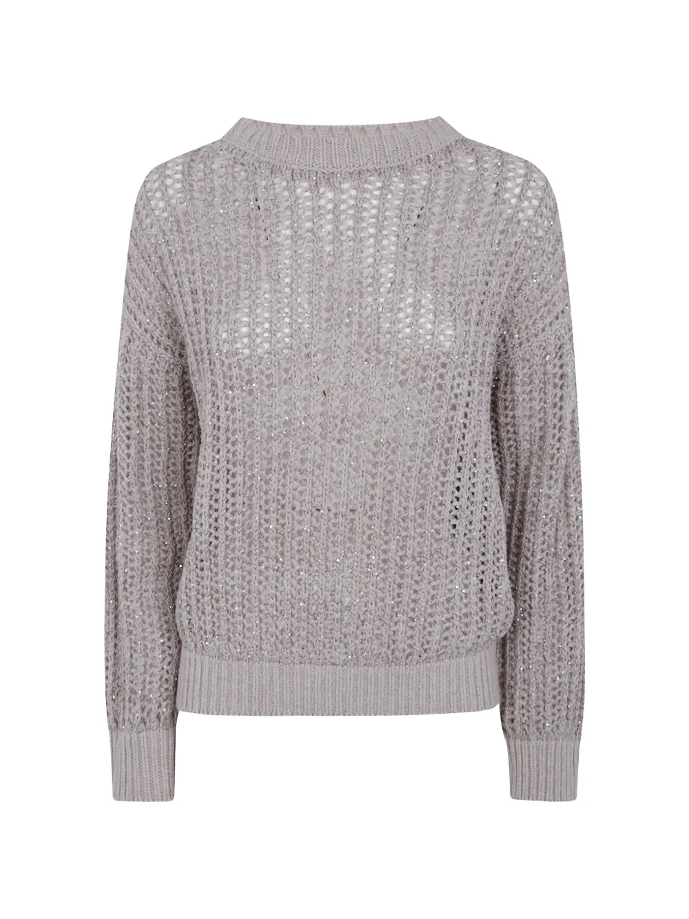 D.Exterior Opengebreide trui Beige