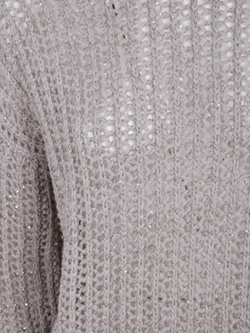D.Exterior Opengebreide trui Beige