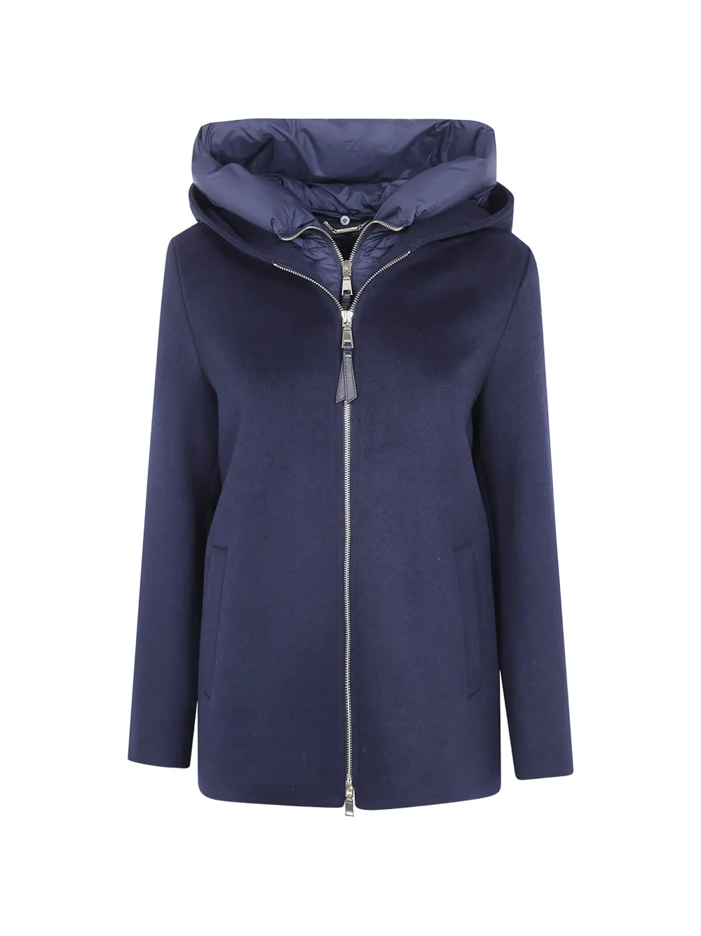 Seventy hooded zip-up coat - Blue