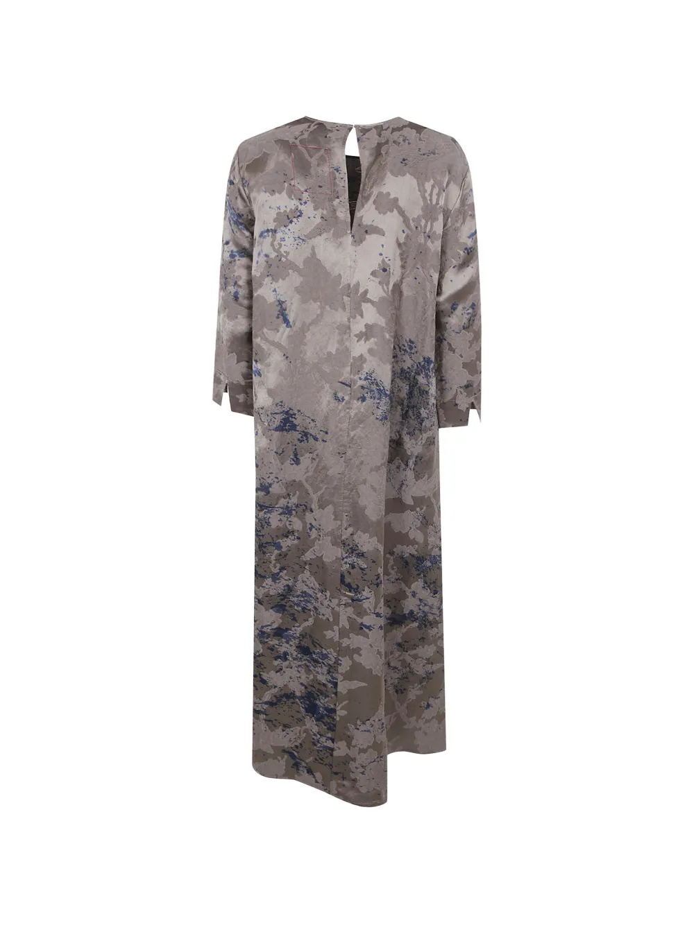 Uma Wang abstract-pattern jacquard-weave maxi dress Grijs