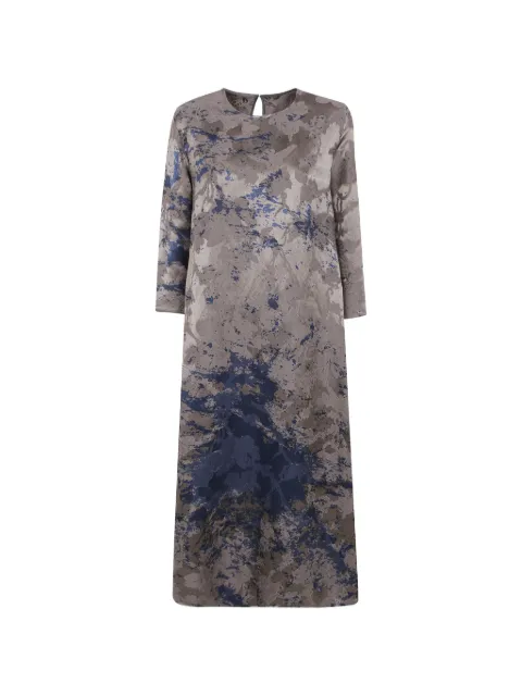 Uma Wang abstract-pattern jacquard-weave maxi dress