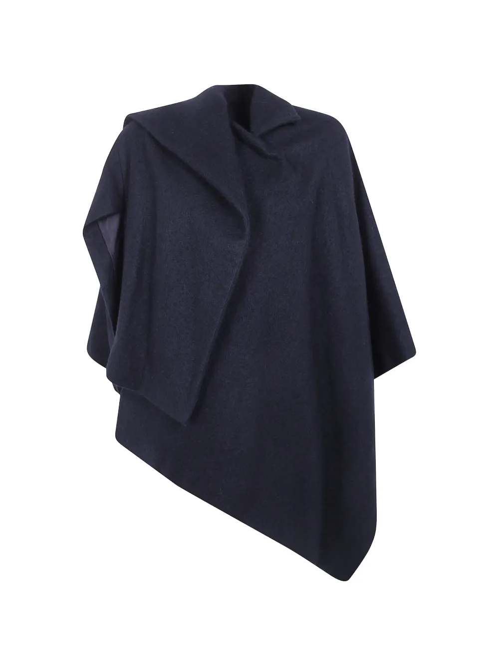Yohji Yamamoto asymmetric draped cape - Bleu Yohji Yamamoto asymmetric draped cape - Bleu