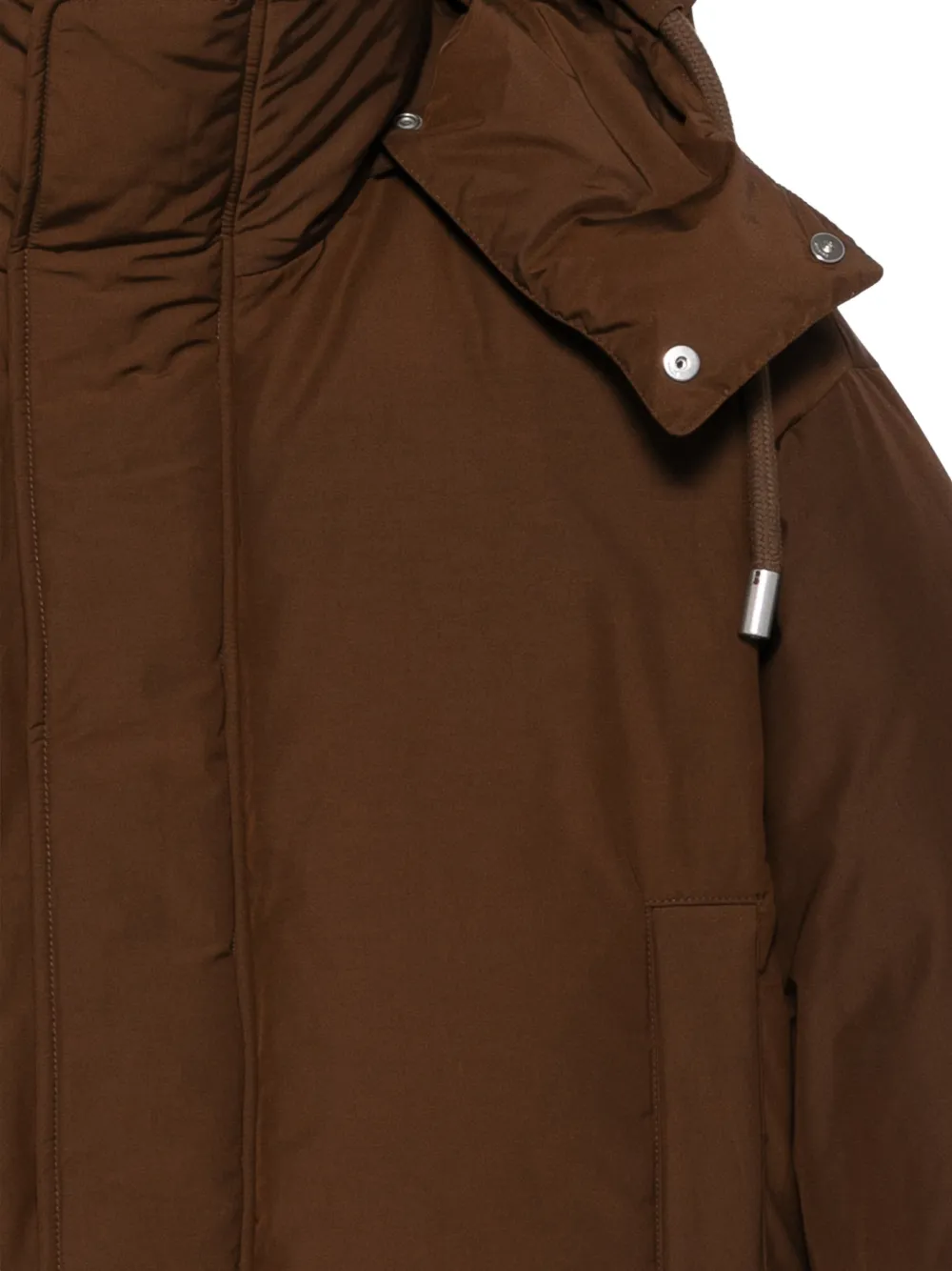 AMI Paris Ami de Coeur hooded jacket Bruin