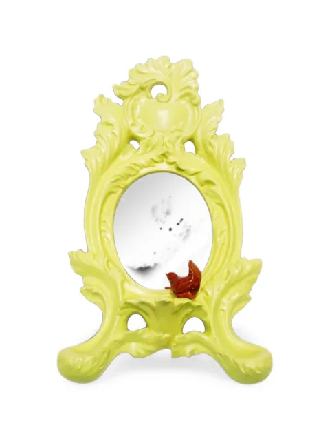 REBIRTH CERAMICS ornate bird-detail mirror
