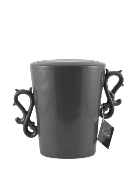 REBIRTH CERAMICS scroll-handle conical vase