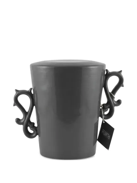 REBIRTH CERAMICS scroll-handle conical vase