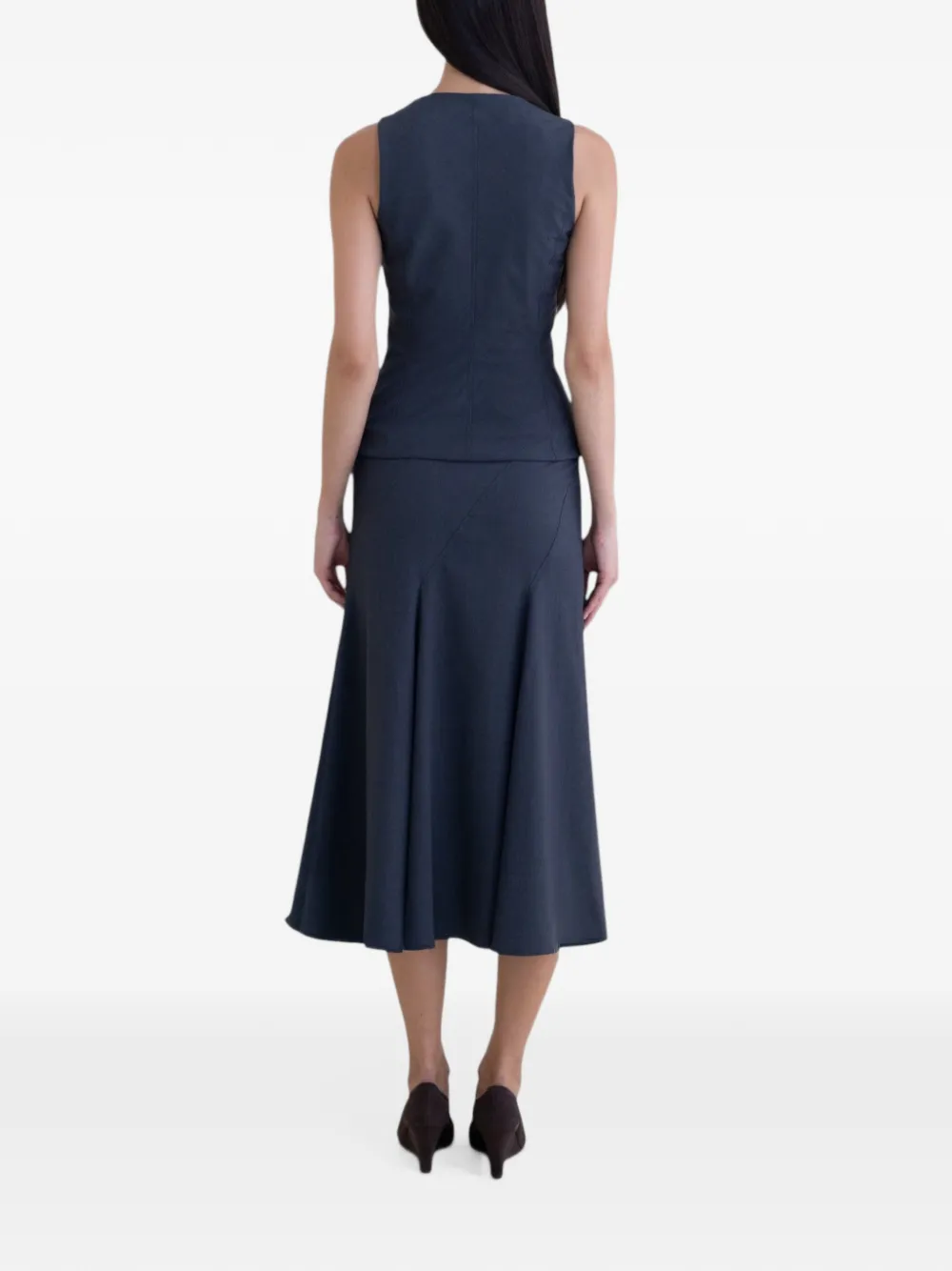 BELLE ANNA Spiral midi-rok Grijs