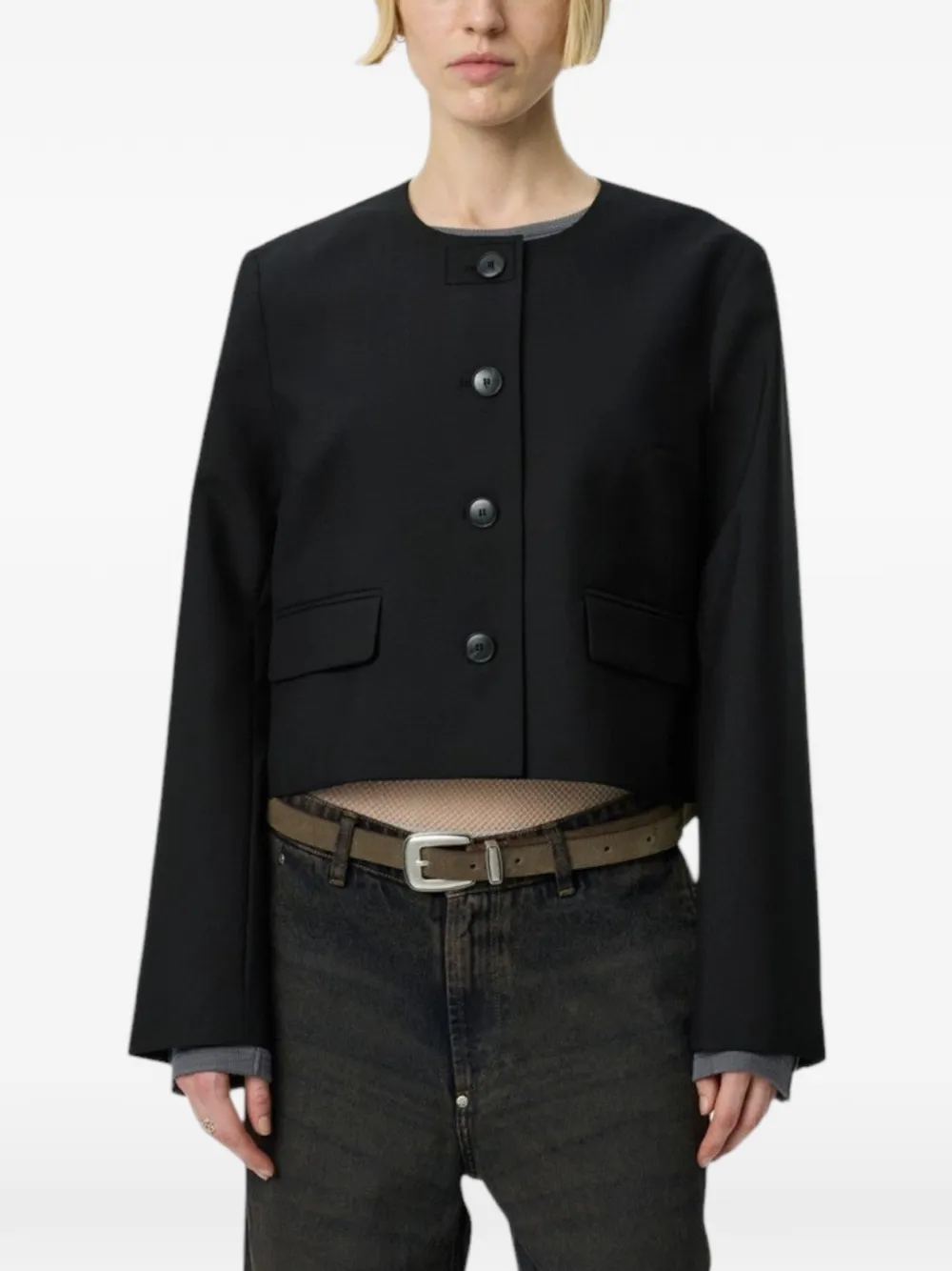 mfpen Waitress cropped jacket - Noir mfpen Waitress cropped jacket - Noir