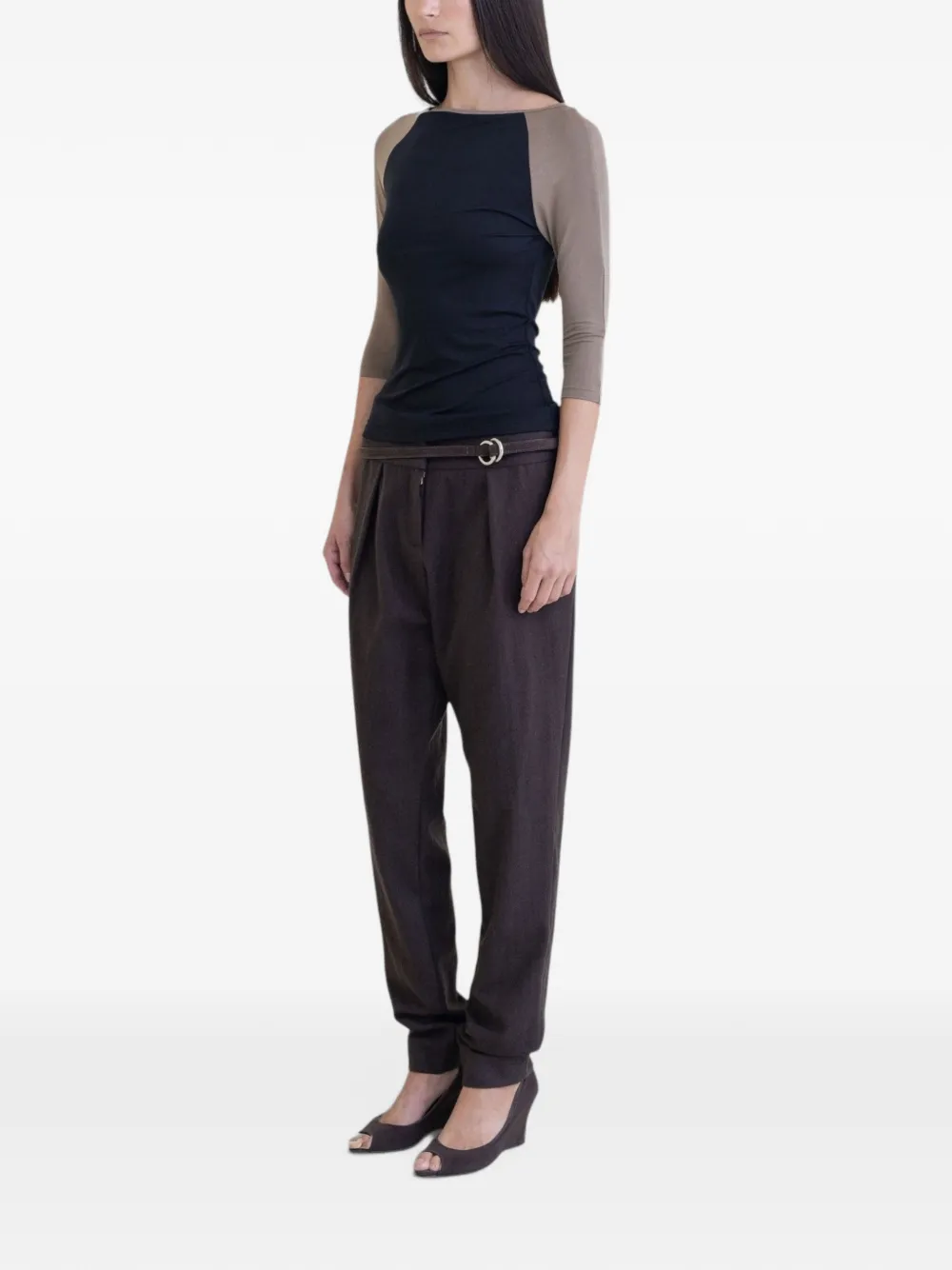 BELLE ANNA Top met raglan mouwen Zwart