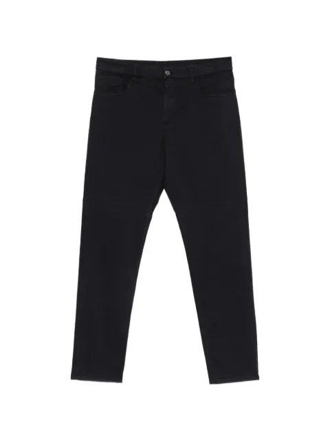 Canali logo-patch jeans