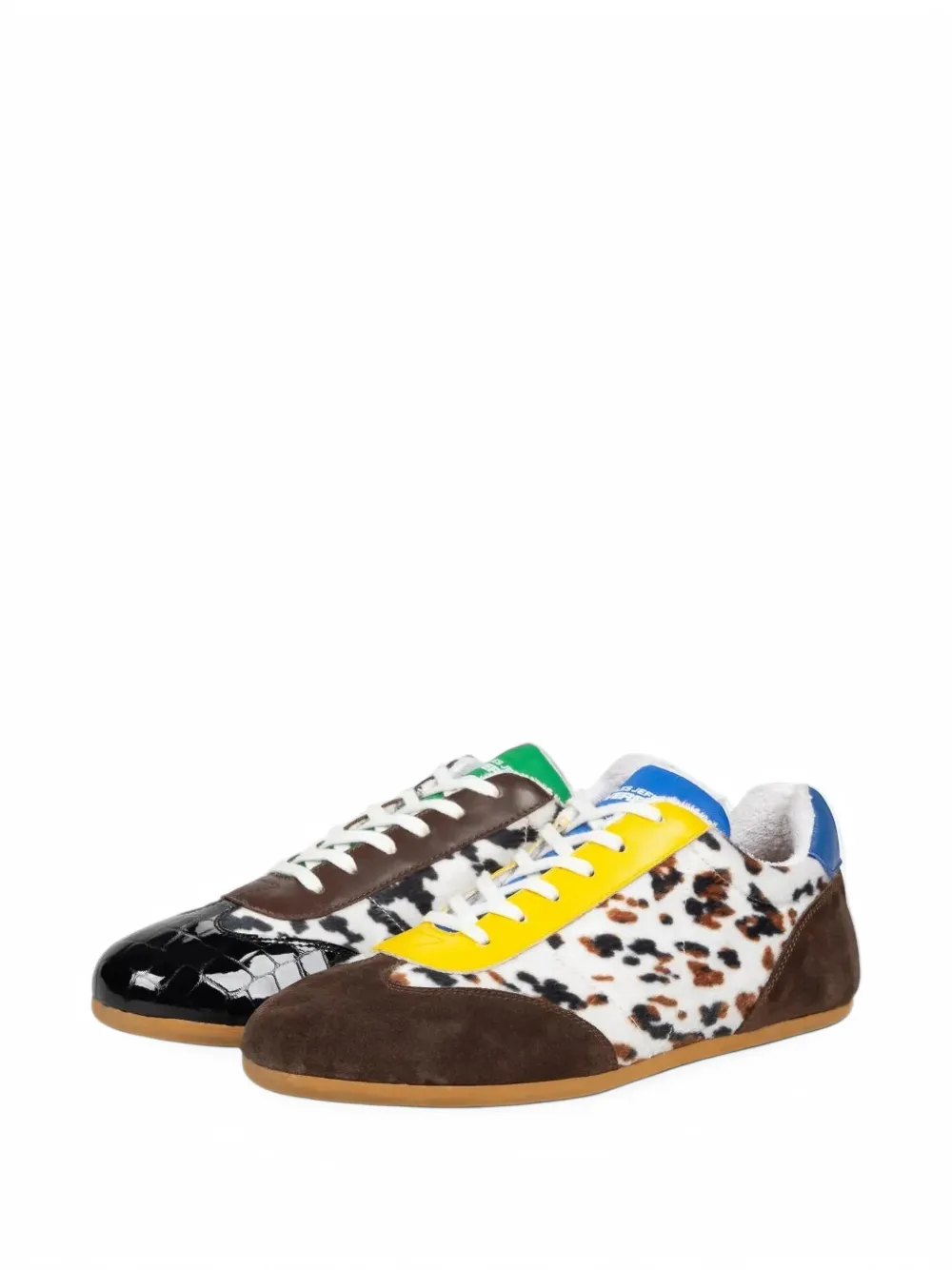 Charles Jeffrey Loverboy animal-print leather sneakers - Mehrfarbig