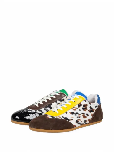 Charles Jeffrey Loverboy animal-print leather sneakers