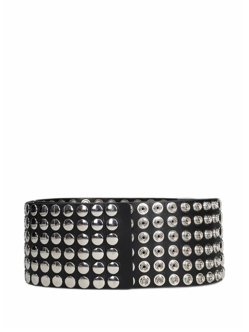 Iro Xl Studded Leather Belt In Brown
