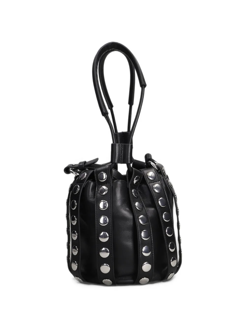 IRO Column Purse Studs bucket bag Zwart