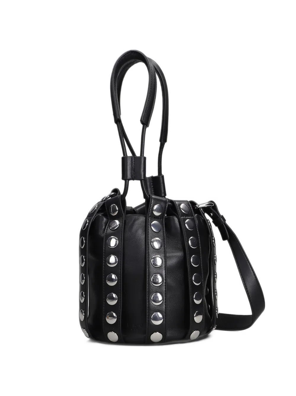 IRO Column Purse Studs bucket bag Zwart