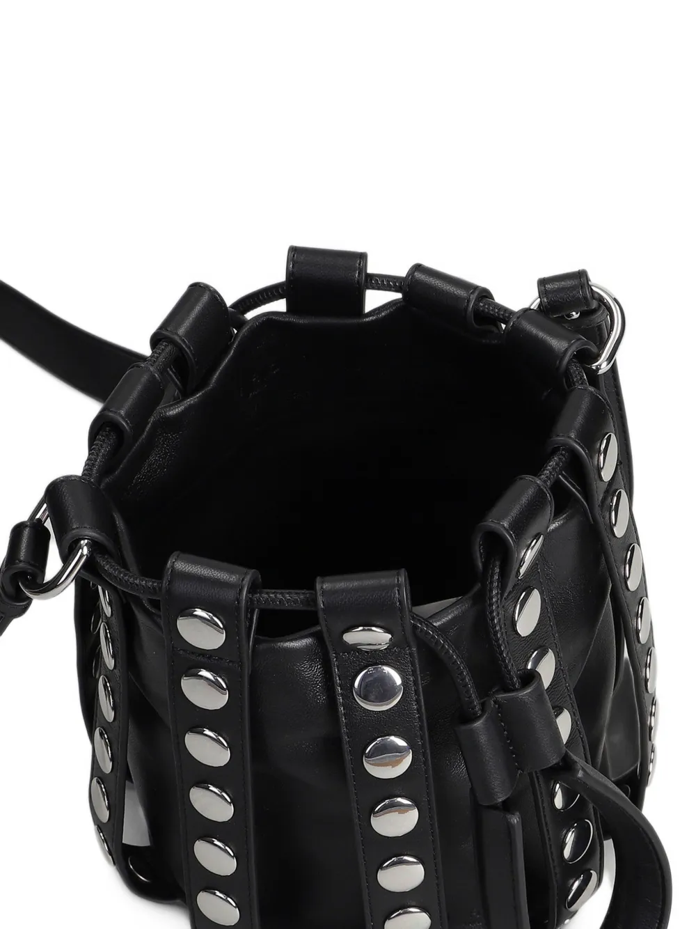 IRO Column Purse Studs bucket bag Zwart