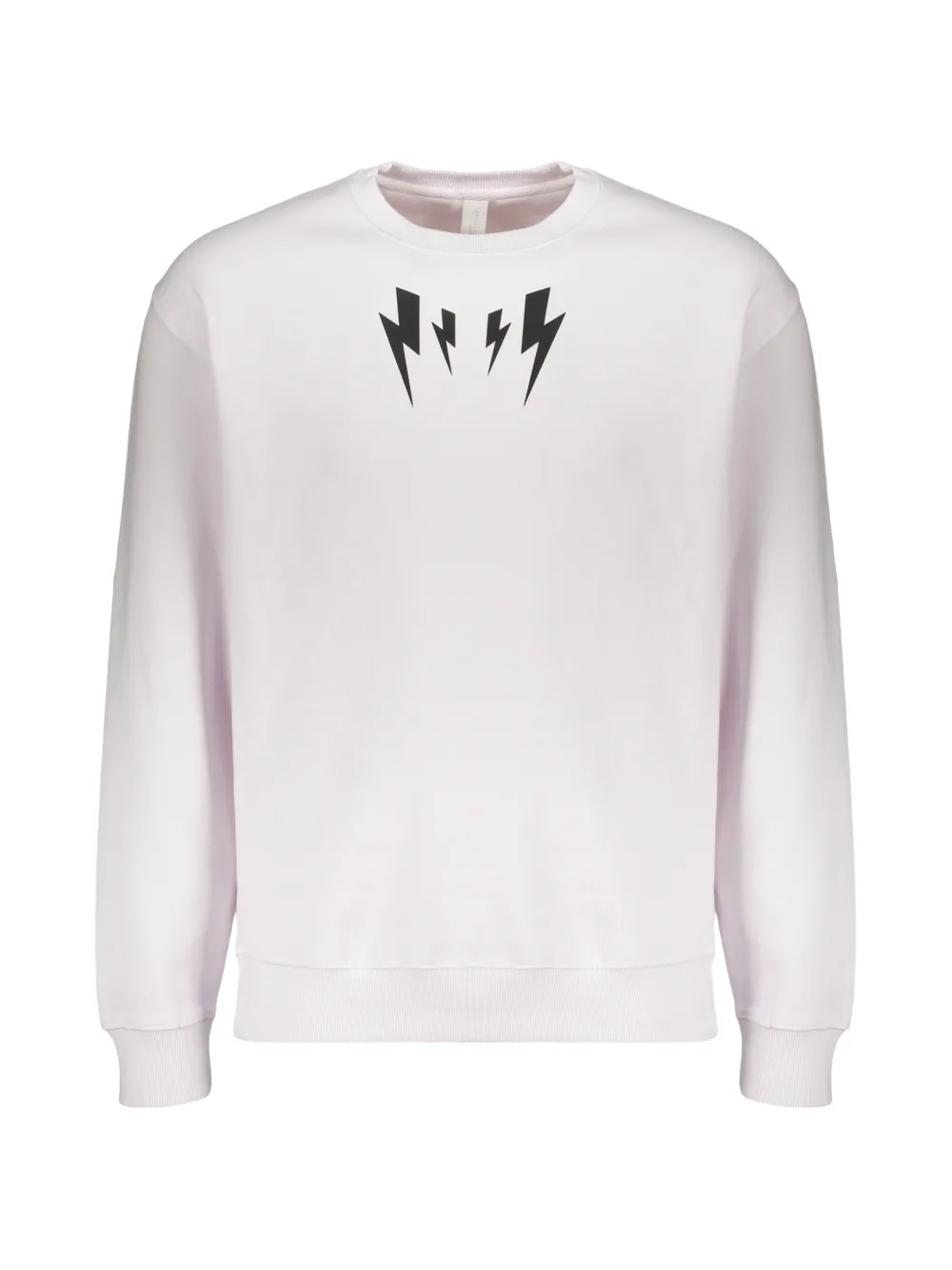 Neil Barrett Fair Isle Thunderbolt sweatshirt Wit