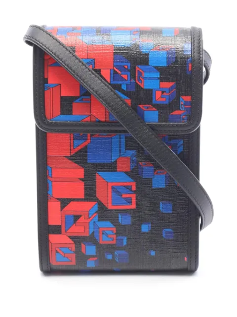 Gucci Pre-Owned 2000-2015 Square G Space Coated Canvas Phone Holder crossbody bag
