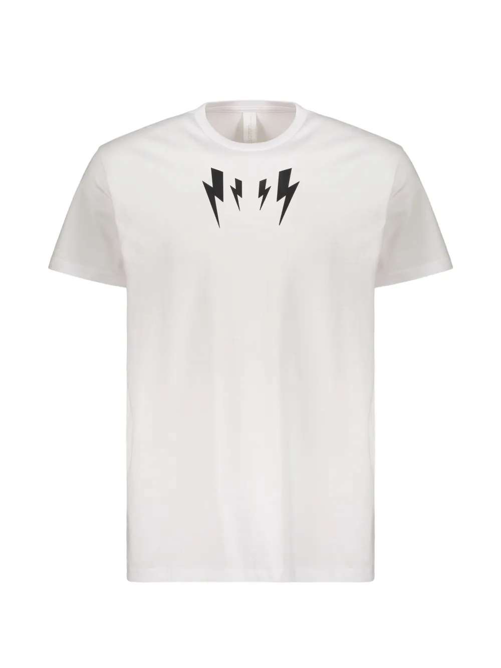 Neil Barrett Fair Isle Thunderbolt T-shirt - Blanc Neil Barrett Fair Isle Thunderbolt T-shirt - Blanc