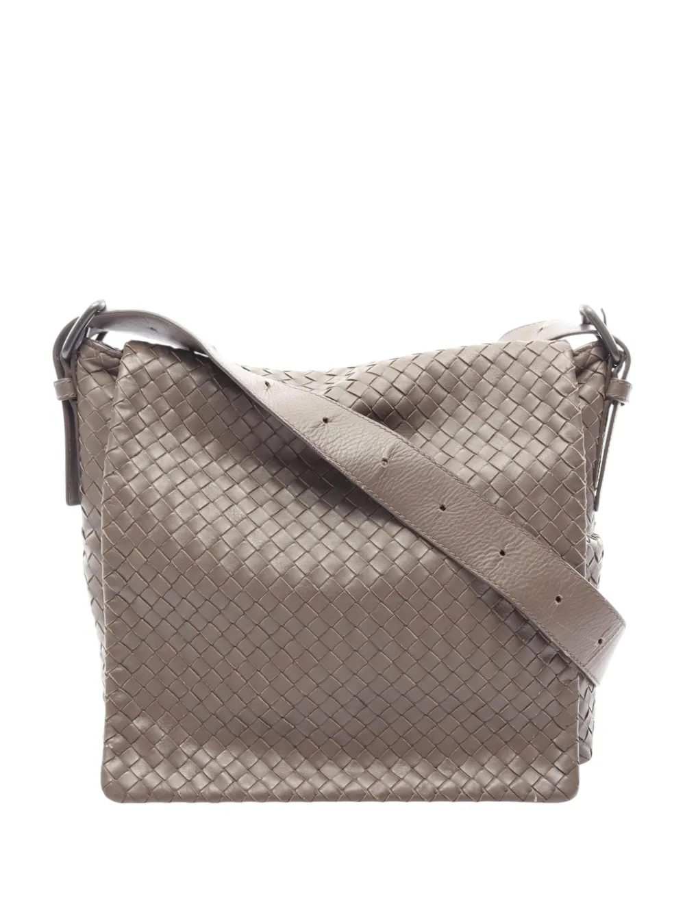 Bottega Veneta Pre-Owned 2010-2026 Nappa Intrecciato crossbody bag - Neutrals