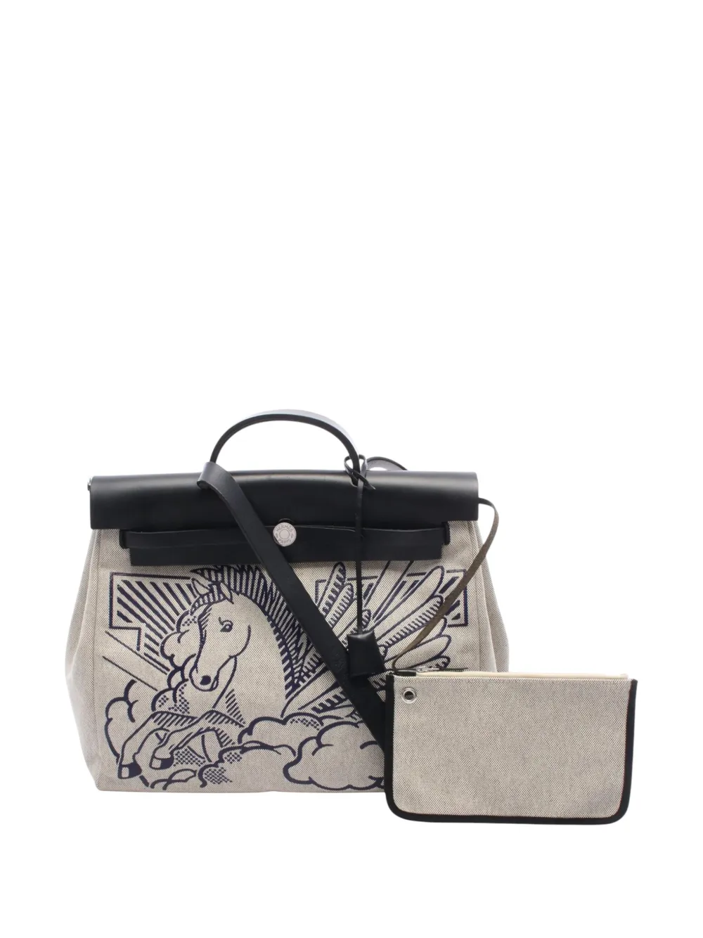 Hermès Pre-Owned 2020 Toile Pegase Pop Herbag Zip 39 satchel - Toni neutri