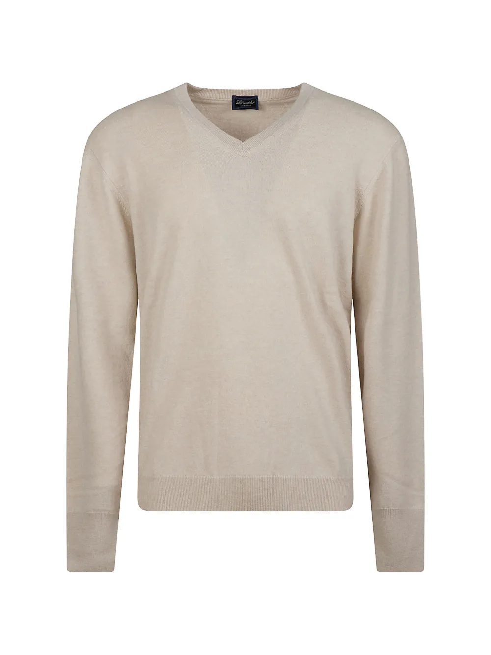 Drumohr fine-knit V-neck sweater - Neutrals