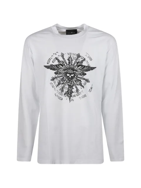 John Richmond graphic-print long-sleeve T-shirt