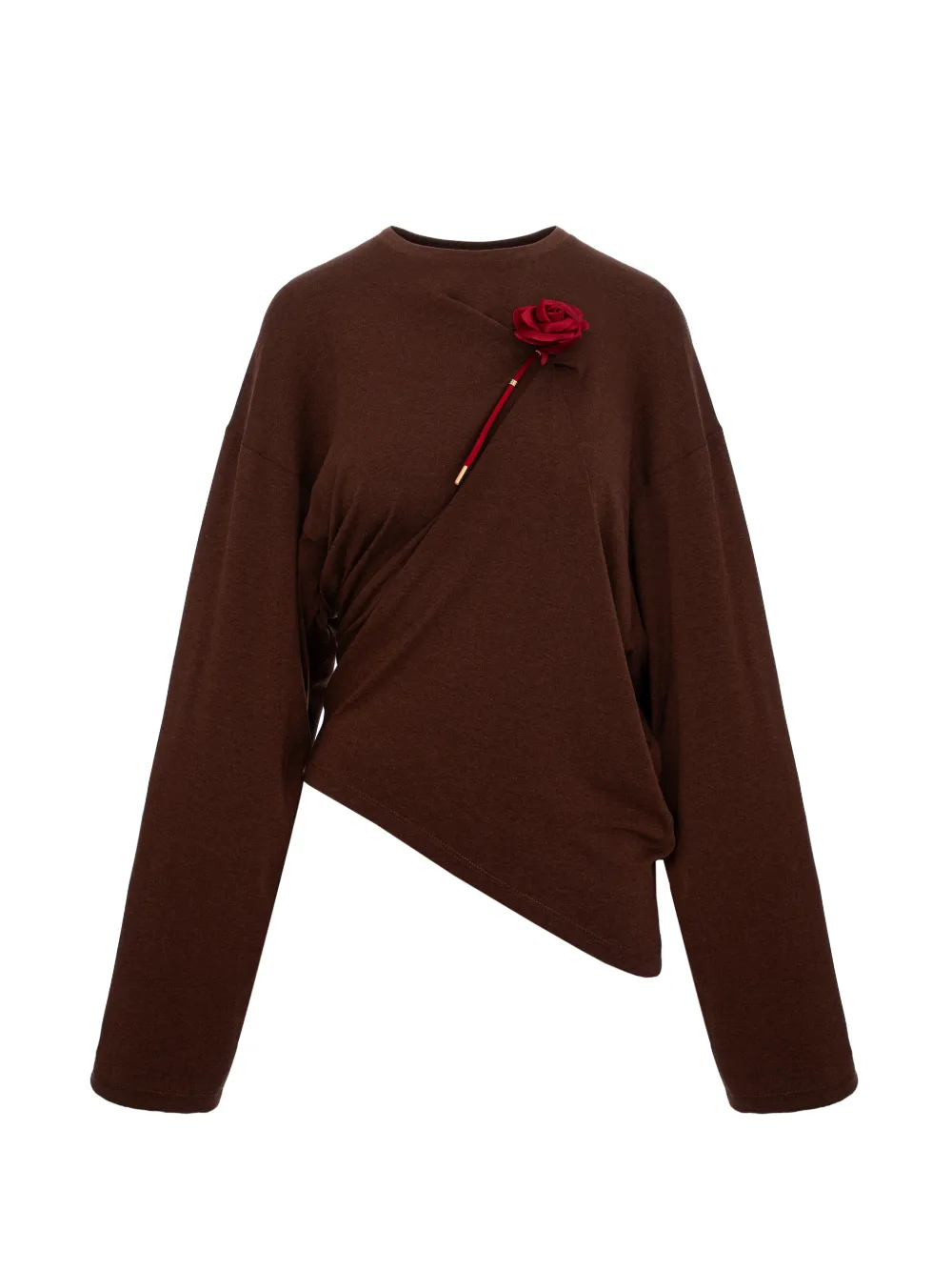 Seen Users Suspended Rose Asymmetric Top In Brown