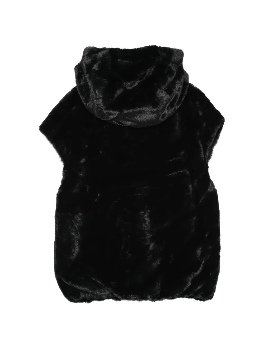 Moschino Kids Teddy Bear faux-fur gilet Zwart