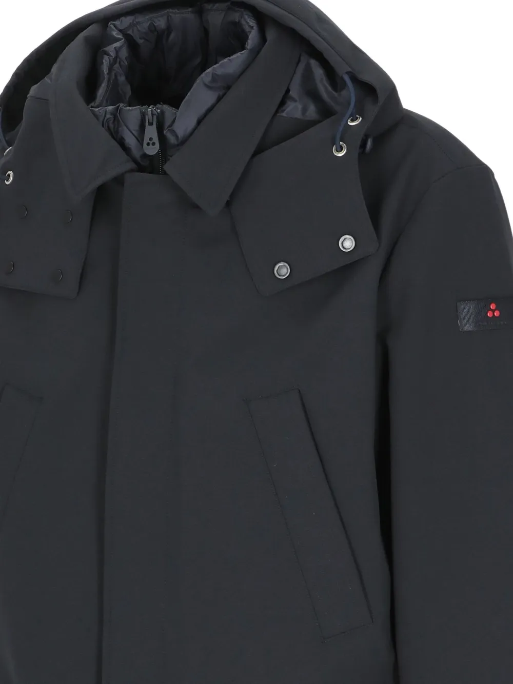 Peuterey Gewatteerde jas met capuchon Blauw