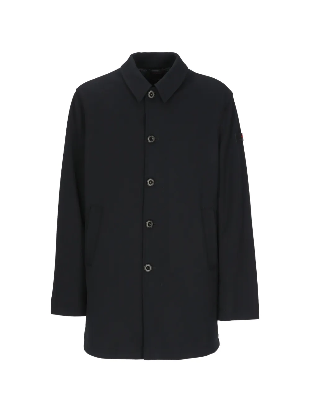 Peuterey logo-patch padded coat - Black