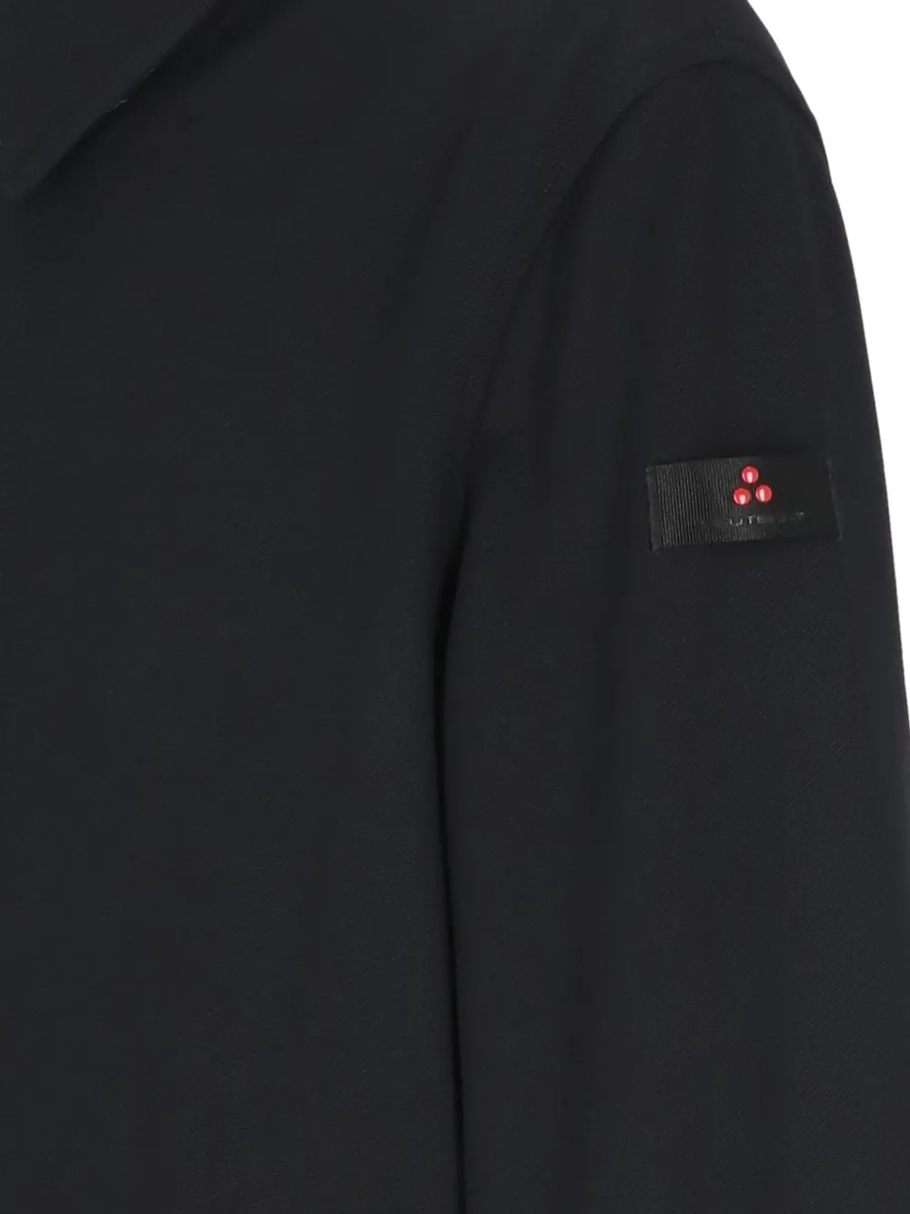 Peuterey Gewatteerde jas met logopatch Zwart