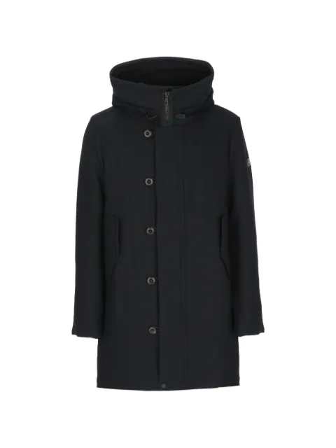 Peuterey Kasa logo-patch hooded parka coat
