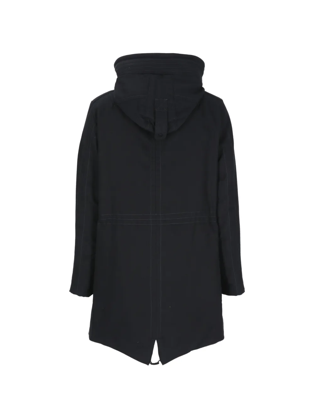 Peuterey Kasa parka met capuchon en logo-patch Zwart