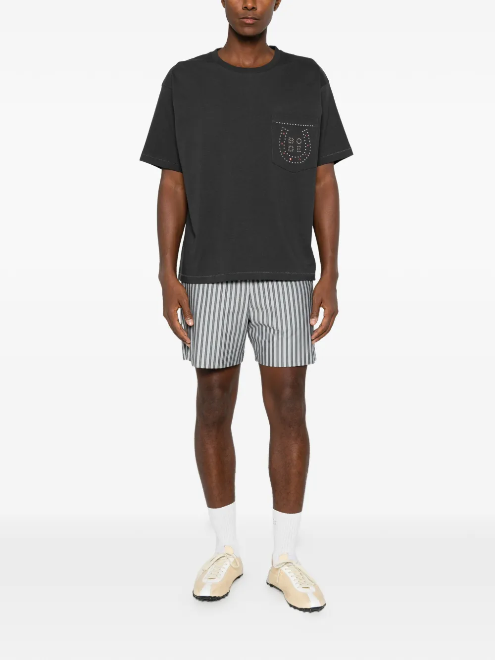BODE T-shirt verfraaid met studs Zwart
