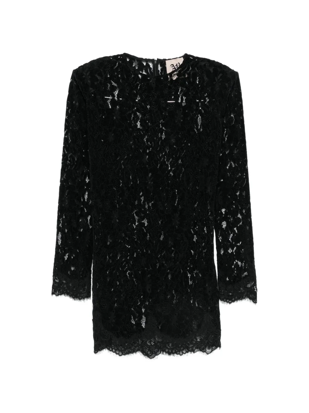 Aniye By lace-overlay belted mini dress Zwart