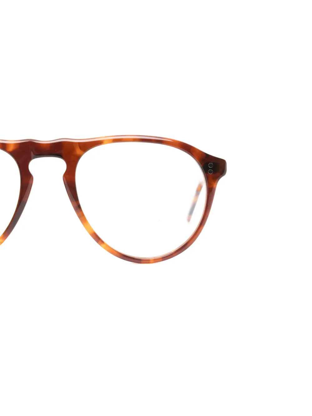 Lesca Tony round-frame glasses Bruin