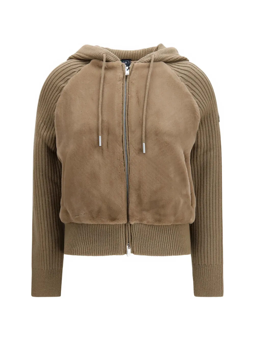 Moose Knuckles cardigan Junction à empiècements en fourrure artificielle - Marron Moose Knuckles cardigan Junction à empiècements en fourrure artificielle - Marron