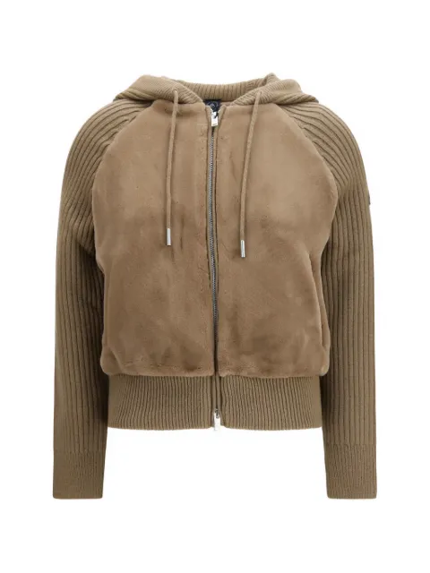 Moose Knuckles Junction faux-fur panel cardigan