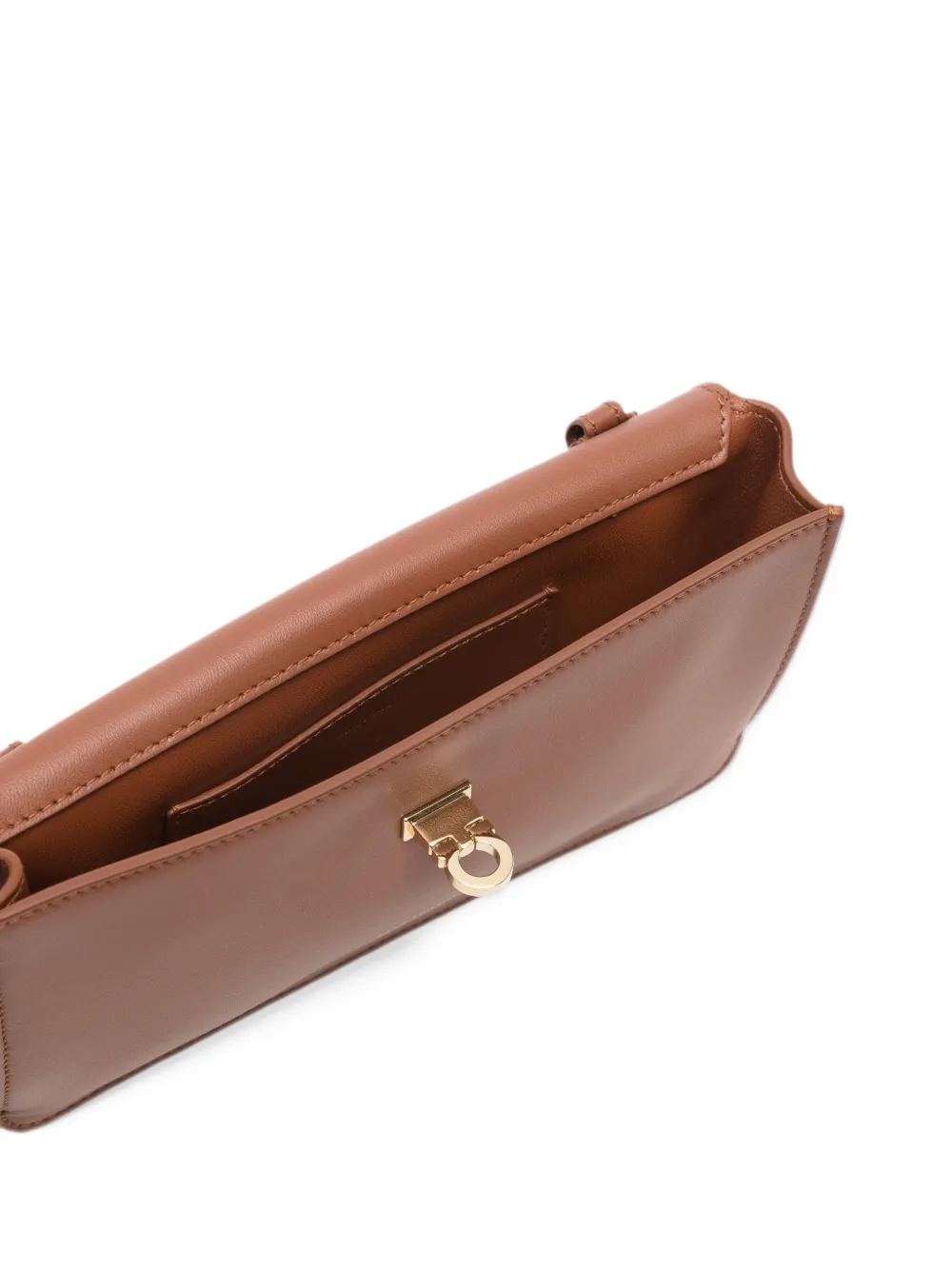 Ferragamo Harley leather shoulder bag Bruin