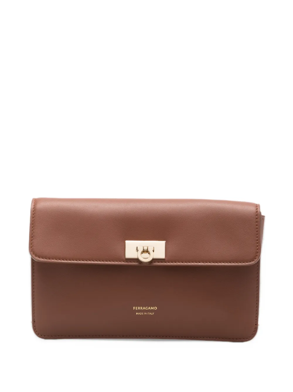 Ferragamo Harley leather shoulder bag Bruin