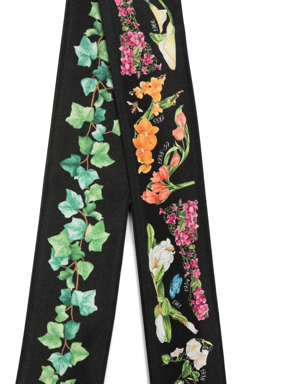 Ferragamo floral-print silk scarf - Toni neutri