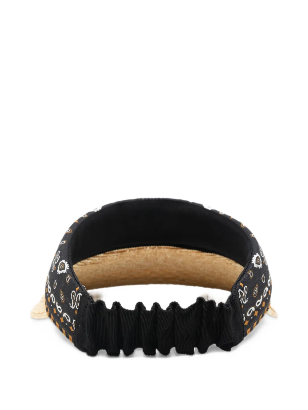 Ferragamo Gancini printed-panel visor Beige