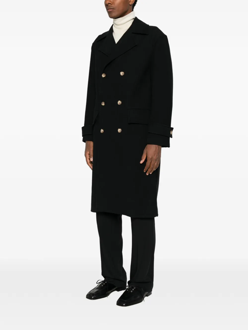 Officina Sartoriale ダブルコート | ブラック | FARFETCH JP