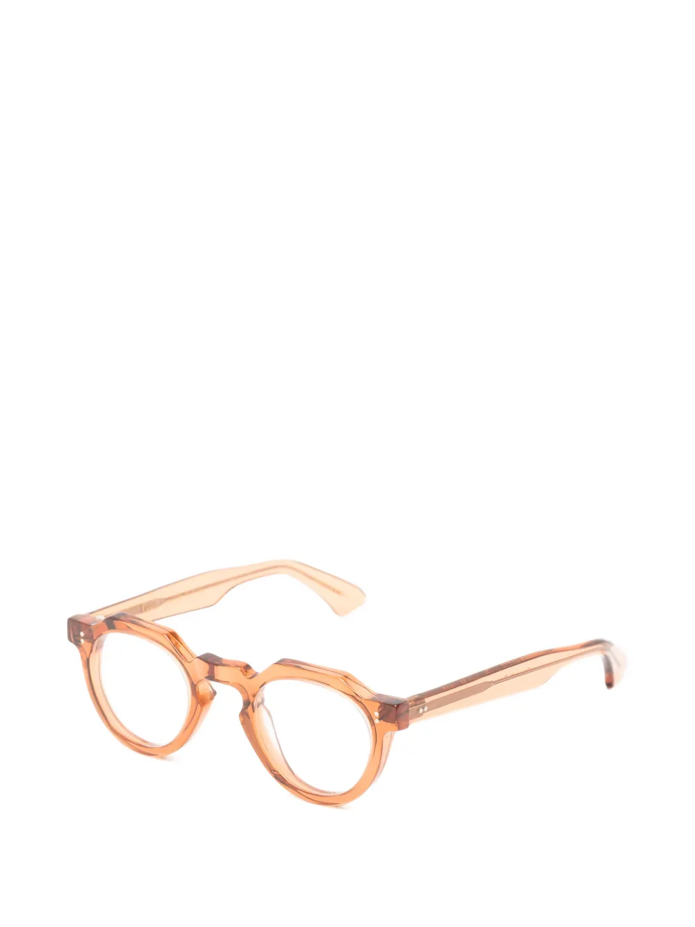 Lesca Crown XL Panto geometric-frame glasses Oranje