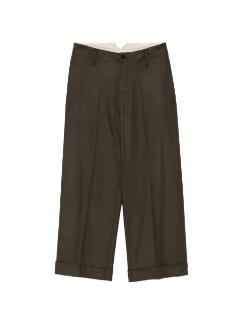Alysi Pantaloni sartoriali con pieghe e risvolto