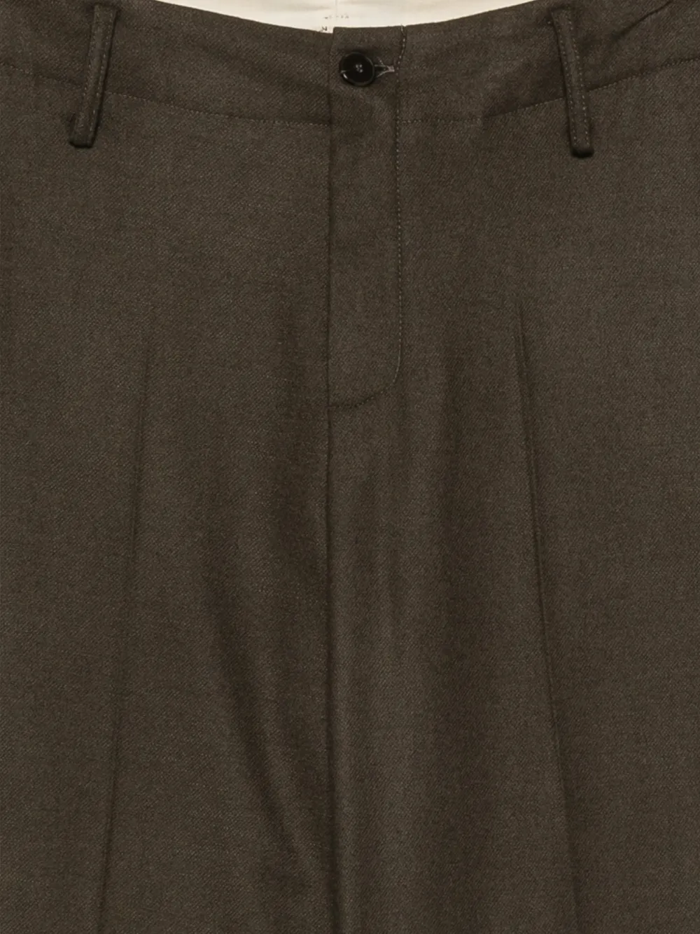 Alysi pleated turned-up tailored trousers Groen